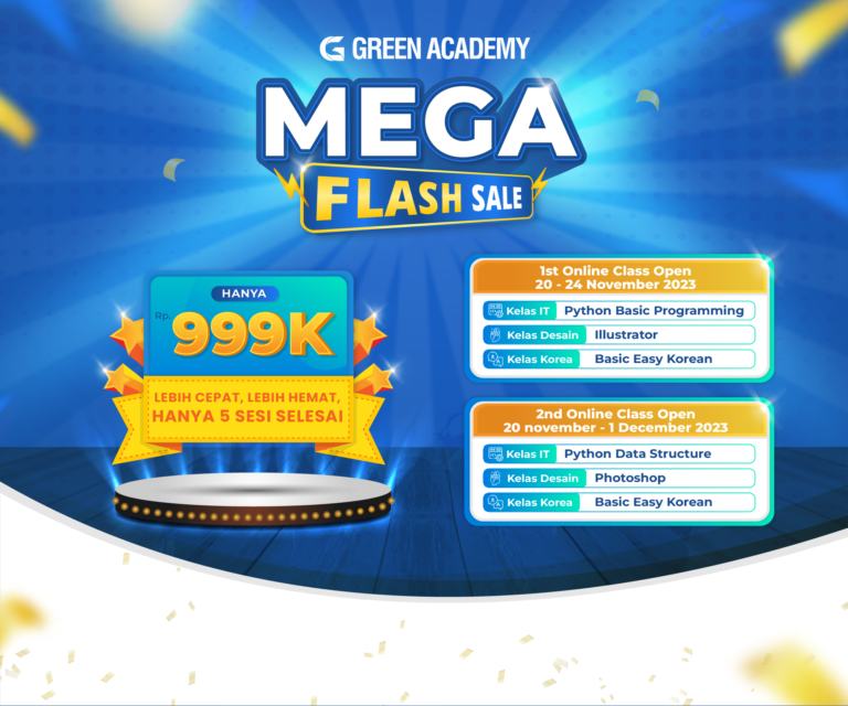 Mega Flash Sale Green Academy: Kunci Untuk Meningkatkan Skill! Cuma Rp 999K